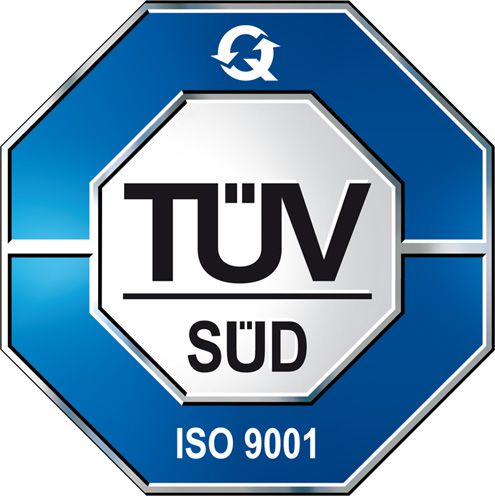 Zertifiziert vom TÜV Süd nach DIN EN ISO 9001:2015 